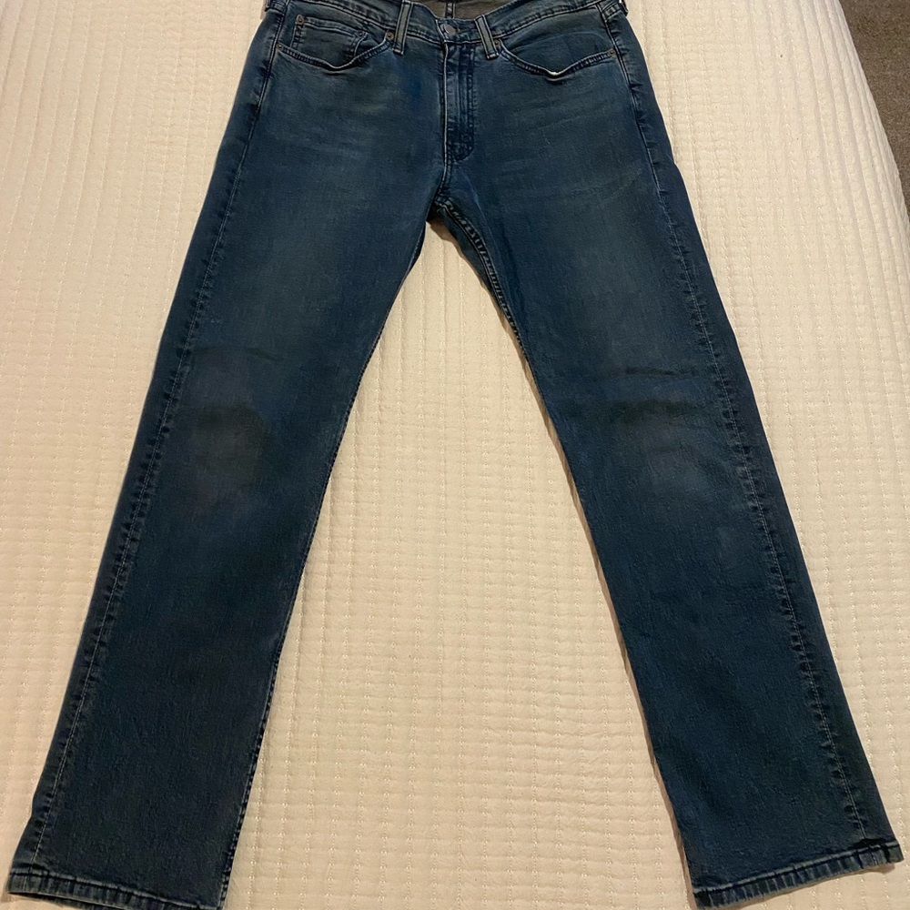 Levi's Men's Dark Blue Straight Jeans